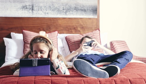 Familienzimmer, 2 Queen-Betten