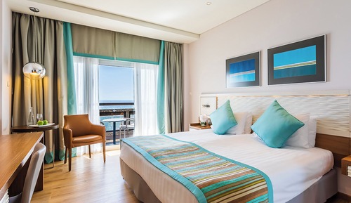 Premium-Zimmer, 1 King-Bett, Balkon, Meerblick