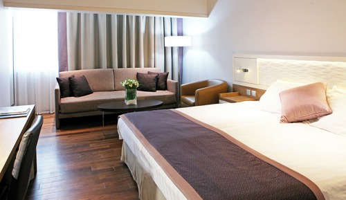 Standardzimmer, 1 King-Bett und Schlafsofa, Stadtblick