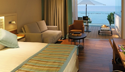 Premium-Zimmer, 1 King-Bett, Terrasse, Meerblick