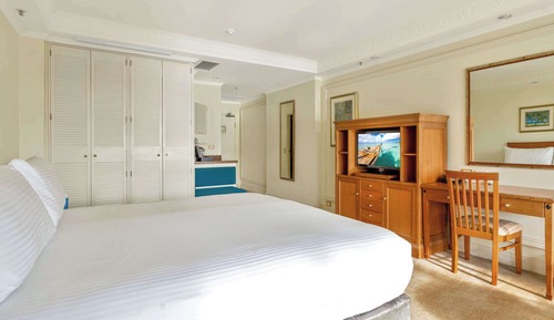 Classic-Zimmer, 1 Queen-Bett, Bergblick