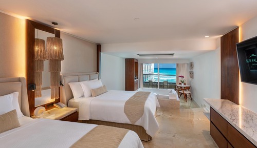 Superior-Zimmer, 2 Doppelbetten, Meerblick