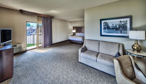 Deluxe-Zimmer, 1 King-Bett und Schlafsofa, Balkon, Flussblick