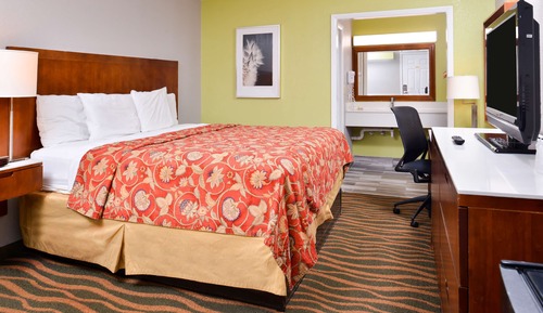 Zimmer, 2 Doppelbetten, barrierefrei, Raucher