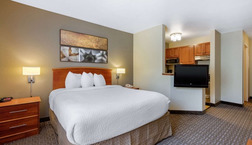 Suite, 1 Queen-Bett und Schlafsofa, barrierefrei, Nichtraucher (Efficiency)