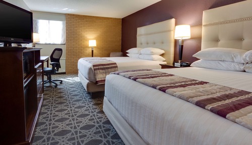 Deluxe-Zimmer, 2 Queen-Betten, barrierefrei, Kühlschrank und Mikrowelle (Tub)