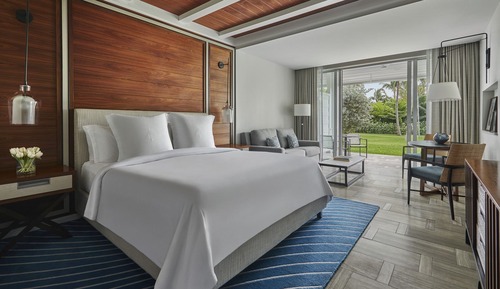 Zimmer, 1 King-Bett, Gartenblick