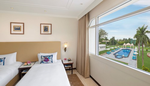 Deluxe-Zimmer, 2 Einzelbetten, Poolblick