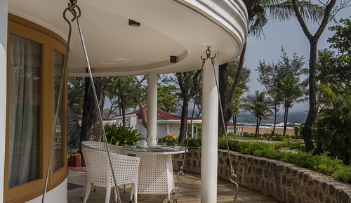 Premium-Ferienhaus, 2 Einzelbetten, Meerblick