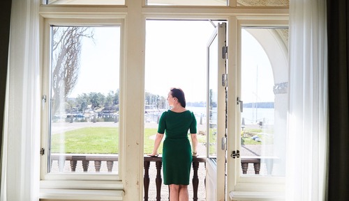 Executive family with seaview