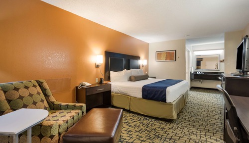 Standardzimmer, 1 King-Bett, Nichtraucher, Kühlschrank und Mikrowelle