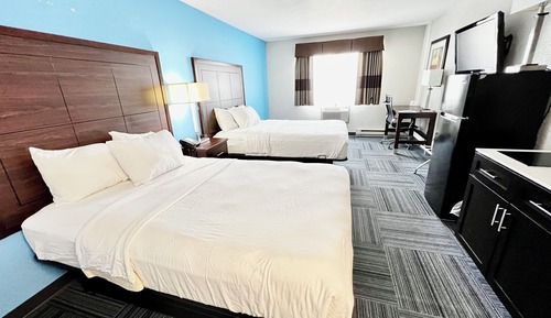 Zimmer, 2 Doppelbetten, Nichtraucher, Küche