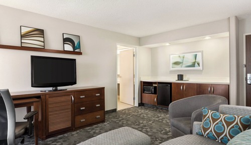 Suite, 1 King-Bett und Schlafsofa, Eckzimmer