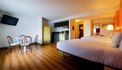 Premium-Zimmer, 2 Doppelbetten, Kochnische