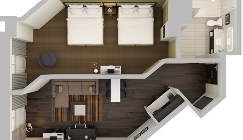 Suite, 2 Queen-Betten