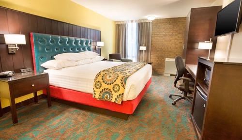 Deluxe-Zimmer, 1 King-Bett, Kühlschrank und Mikrowelle