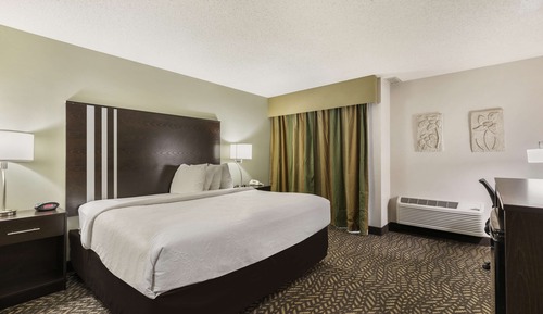 Standardzimmer, 1 King-Bett, barrierefrei, Kühlschrank und Mikrowelle (Walk-in Shower)