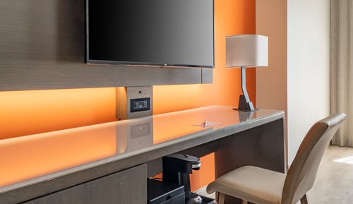 Zimmer, 1 King-Bett und Schlafsofa, Nichtraucher (Hearing Accessible)