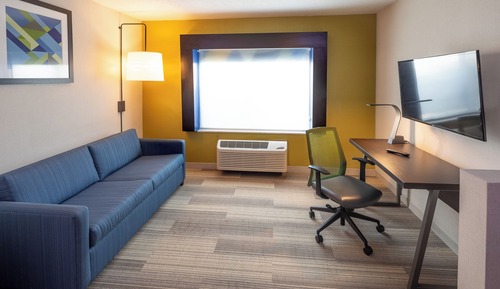 Suite, 1 King-Bett, barrierearme Badewanne (Communications, Mobility)