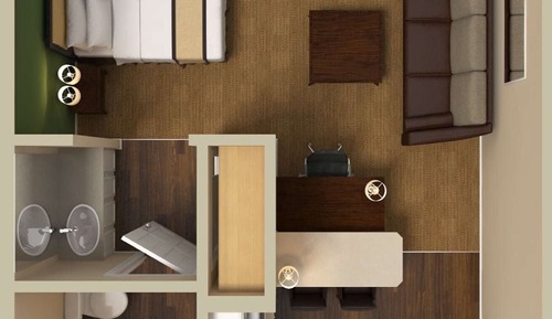 Deluxe-Studio, 1 King-Bett und Schlafsofa, Nichtraucher