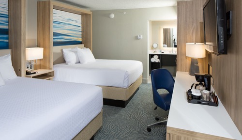 Standardzimmer, 2 Queen-Betten, Meerseite (Ground Floor)