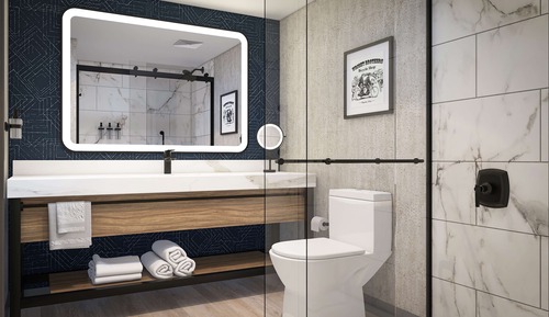 Zimmer, 1 King-Bett, barrierefrei (Mobility & Hearing, Roll-in Shower)