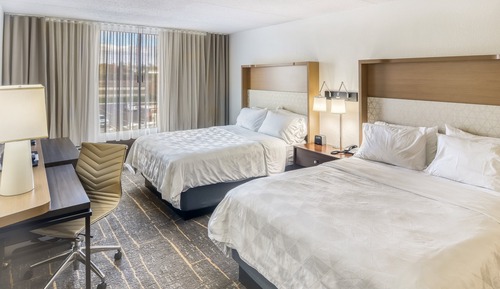 Standardzimmer, 2 Doppelbetten, Kühlschrank