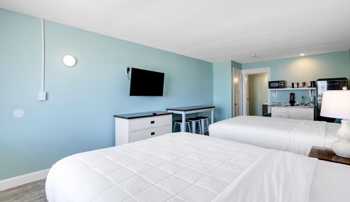 Junior-Studiosuite, 2 Queen-Betten, Kochnische