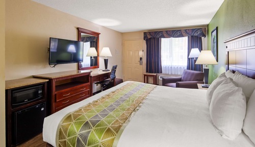 Standardzimmer, 1 King-Bett, barrierefrei, Kühlschrank und Mikrowelle