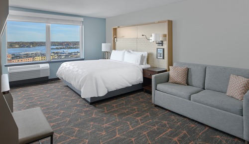 Premium-Zimmer, 1 King-Bett, Buchtblick, Eckzimmer (Sofa)