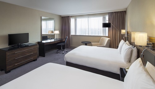 Premium-Zimmer, 2 Doppelbetten, Flussblick