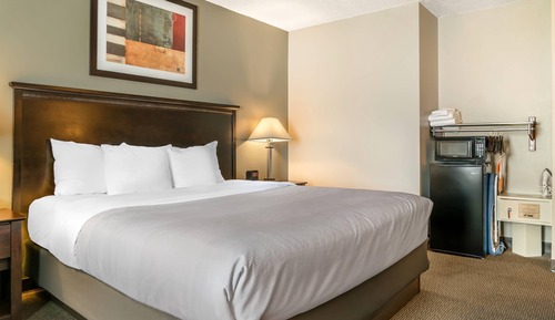 Zimmer, 1 Queen-Bett und Schlafsofa, barrierefrei, Nichtraucher (Roll-In Shower)