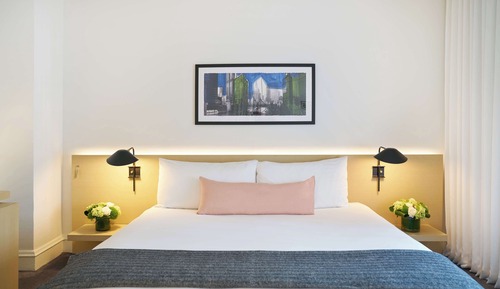 Junior-Studiosuite, 1 King-Bett, barrierearme Badewanne