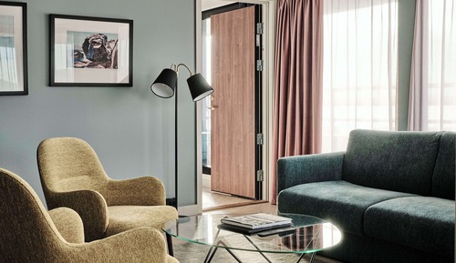 Presidential-Suite, Balkon, Hafenblick