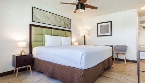 Zimmer, 1 King-Bett, Gartenblick