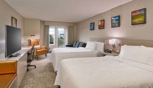 2 Queen-Betten, Blick auf den Fluss