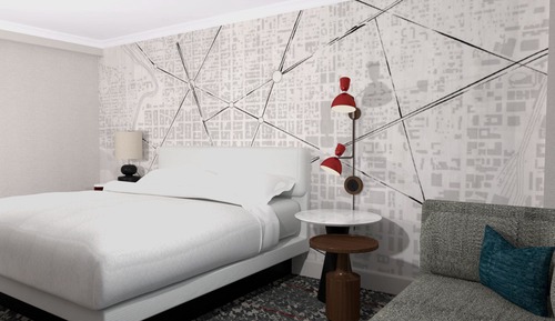 Club-Zimmer, 1 King-Bett, Stadtblick