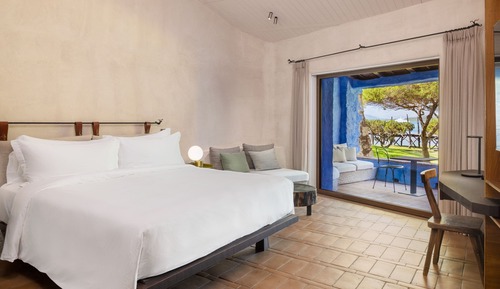 Deluxe-Zimmer, 1 King-Bett, Terrasse, Gartenblick