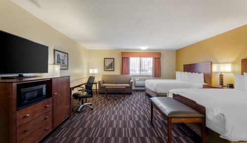 Standardzimmer, 2 Queen-Betten, Nichtraucher, Kühlschrank und Mikrowelle (with Sofabed)