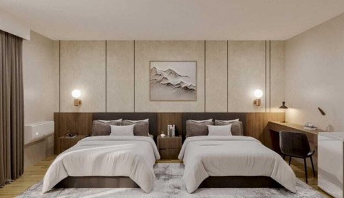 Zimmer, 2 Doppelbetten, Nichtraucher