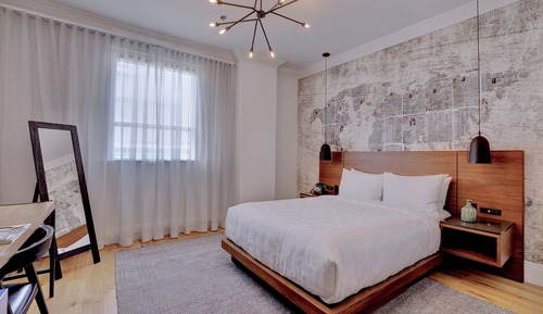Zimmer, 1 Queen-Bett, Stadtblick
