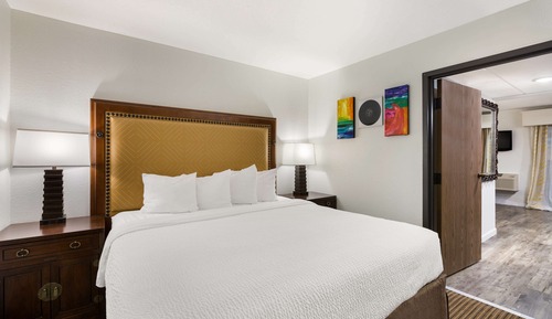 Suite, 1 King-Bett, Kühlschrank und Mikrowelle, Poolseite (with Sofabed)