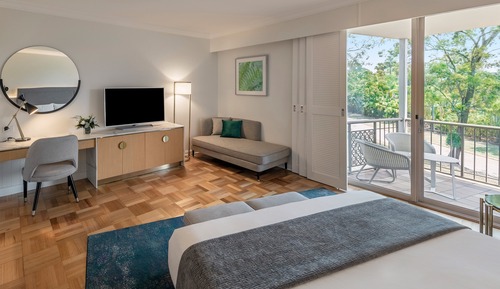 Classic-Zimmer, 1 King-Bett, Blick auf den Jachthafen