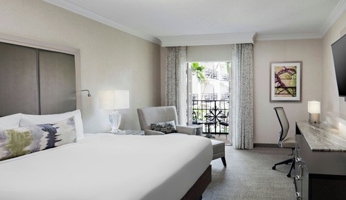 Zimmer, 1 King-Bett, Gartenblick (Mobility Accessible, Roll-in Shower)