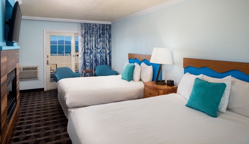 Premium-Doppelzimmer, 2 Queen-Betten, Strandblick