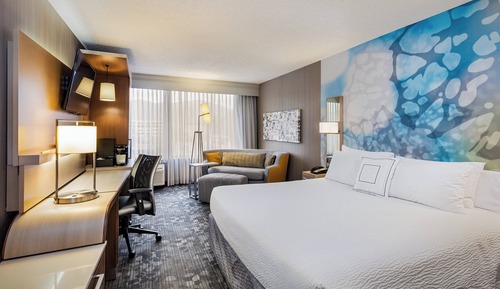 Zimmer, 1 King-Bett und Schlafsofa (Mobility/Hearing Accessible, Tub)