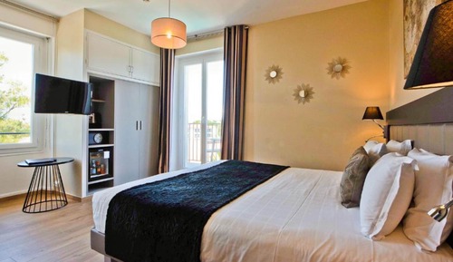 Standard-Doppelzimmer, Balkon, eingeschränkter Meerblick
