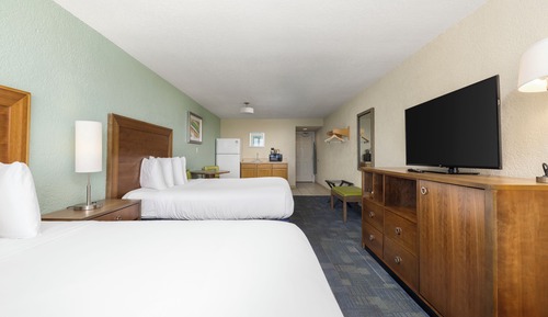 Comfort-Doppelzimmer, 2 Queen-Betten, Strandblick