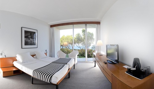 Doppelzimmer zur Einzelnutzung, Gartenblick
