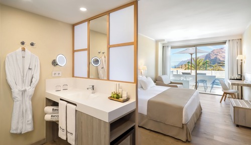Deluxe-Zimmer, Whirlpool, Gartenblick